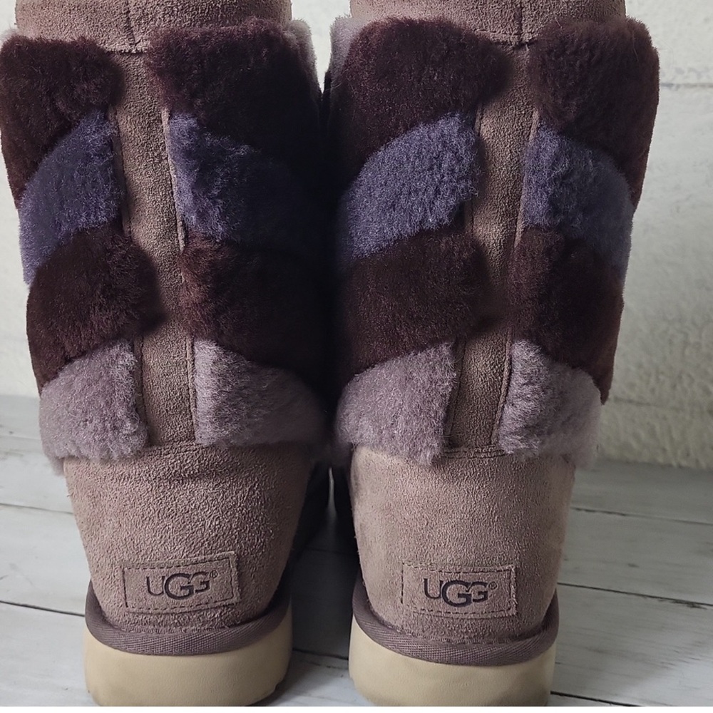UGG - Chevron Stripe Purple Multi UGG Boots Size 9 - Picture 5 of 6